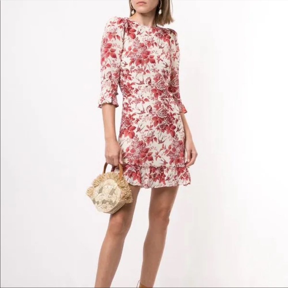 COPY - Reformation Fabulous Doutzen Toile de Jouy floral dress